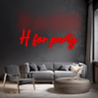 Néon personnalisé - H for party Laboiteaneon