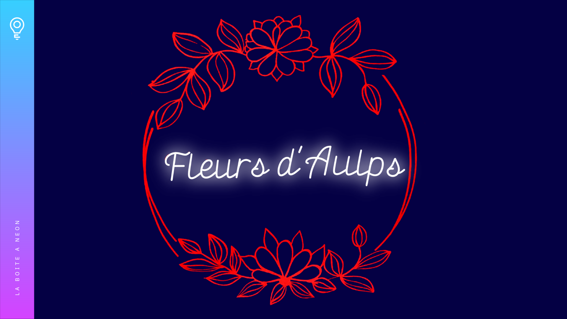 Néon personnalisé - Fleur d'Aulps – Laboiteaneon