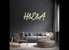 Néon personnalisé - H&E&A Laboiteaneon