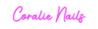 Néon personnalisé - Coralie Nails Laboiteaneon