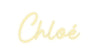 Néon personnalisé - Chloé Laboiteaneon