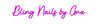Néon personnalisé - Bling Nails b... Laboiteaneon