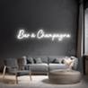 Néon personnalisé - Bar à Champagne Laboiteaneon